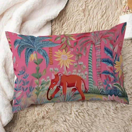 Miniatura 31 de ArogGeld Funda de cojín lumbar asiática de estilo chinoiserie, de lino marrón, pájaro y flor, funda de almohada asiática para sala de estar, A-6