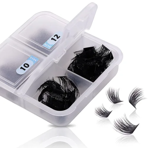 Miniatura 20 de Extensiones de pestañas YY, extensiones de pestañas Y, rizo D, 0.003 in, 0.472 in, bandeja mixta en forma de Y, volumen 4D, pestañas postizas de uso