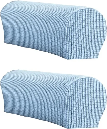 Miniatura 26 de LINGXIYA Funda de Reposabrazos de Terciopelo Suave y Elástico, Fundas para Reposabrazos de Sillas/Sofas, Fundas para Brazos de Sofá, Protector