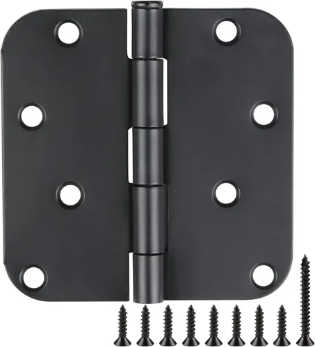 Miniatura 9 de Paquete de 12 bisagras de puerta de níquel de 4 pulgadas, bisagras de puerta de níquel satinado / cepillado de 4 x 4 pulgadas, bisagra de puerta