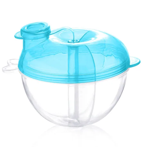 Accmor Dispensador de fórmula para bebés para alimentación sobre la marcha, contenedor de fórmula antiderrames de tres compartimentos para llevar,