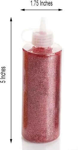 Miniatura 3 de Efavormart - Botellas sensoriales con purpurina de oro rosa de 4.1 fl oz