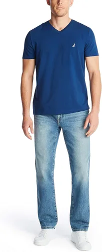 Miniatura 8 de Nautica Camiseta de manga corta con cuello en V para hombre Gris