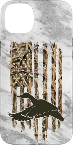 Miniatura 15 de Funda de caza de caza para iPhone 13 Pro Max con diseño de camuflaje gris y bandera de Estados Unidos