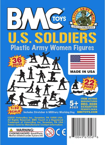 Miniatura 9 de BMC - Figuras de plástico para mujer, 36 unidades, color azul, fabricadas en Estados Unidos