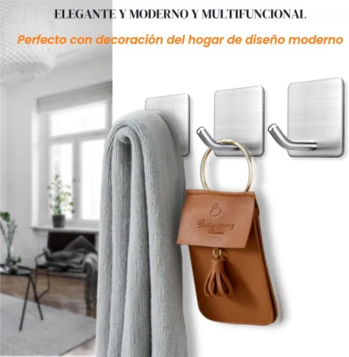 Miniatura 4 de Ganchos Adhesivos de Servicio Pesado para Toallas que se Adhieren, Colgador de Toallas, Soporte de Pared, Resistente al Agua, Ganchos Adhesivos