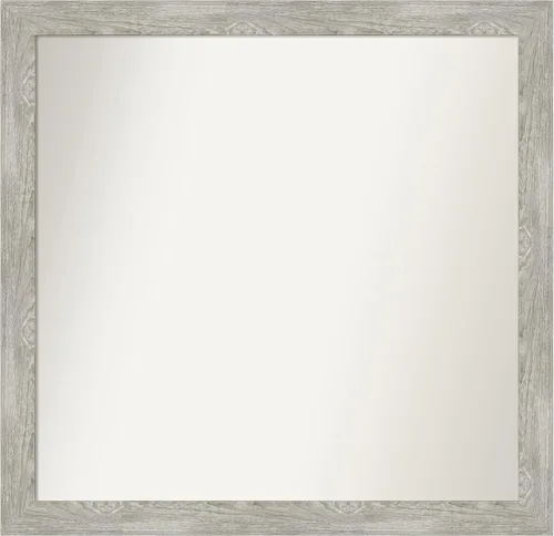 Miniatura 323 de Amanti Art Espejo de baño gris para sobre el fregadero, 31 x 48 pulgadas, espejo de tocador rectangular estrecho de color gris, marco de madera