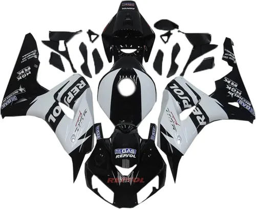 Miniatura 14 de Carenado negro brillante para Honda 2006 2007 CBR1000RR CBR 1000RR nueva inyección ABS plásticos cuerpo kit cuerpo trabajo 06 07
