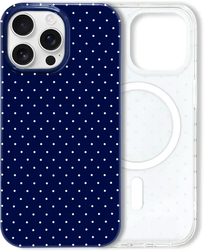 Miniatura 15 de Hython Funda para iPhone Air, diseño estético de lunares lindos, funda simple de 6.5 pulgadas, delgada, antiarañazos, parachoques de TPU suave, a