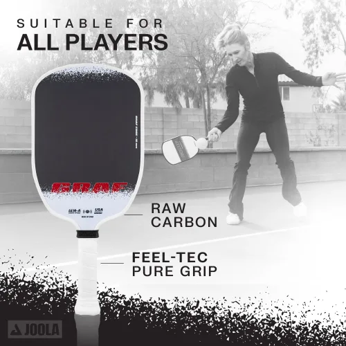 Miniatura 4 de JOOLA GRAF Edge 16mm Pala de Pickleball - Raqueta de Pickleball de Fibra de Carbono para Mayor Giro y Control - Forma Agassi para Potencia