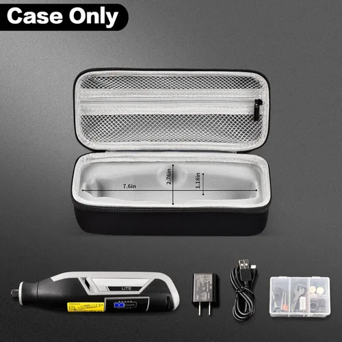 Miniatura 2 de Funda compatible con Dremel Lite 7760 N/10 4V Li-Ion/PawControl 7760-PET Kit de herramientas rotativas inalámbricas para perros, kit multiusos, Negro