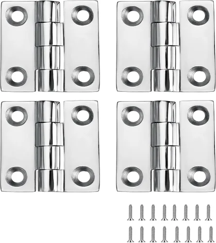 Bisagras de acero inoxidable para barco, bisagras de grado marino, 2 pulgadas x 2 pulgadas (1.969 in x 1.969 in), sin ruido, acero inoxidable 316