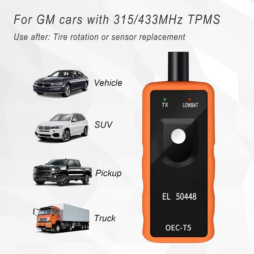 Miniatura 5 de Herramienta de restablecimiento TPMS, sensor de programación del sistema de monitoreo de presión de neumáticos automotriz, herramienta de activación