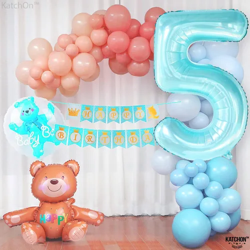 Miniatura 222 de KatchOn, Globo grande azul número 2 de 40 pulgadas Decoraciones de cumpleaños de Baby Shark para niño de 2 años Globo azul número 2 Globo