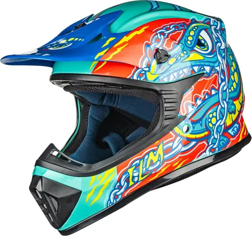 Miniatura 8 de ILM Casco de cara completa para motocicleta, motocross y cuatrimoto para niños y jóvenes, aprobado por el Departamento de Transporte de Estados