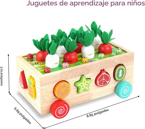 Miniatura 2 de Juguetes Montessori de madera educativos para bebés niños y niñas de 1, 2, 3 años, juguetes de clasificación de formas para el primer cumpleaños