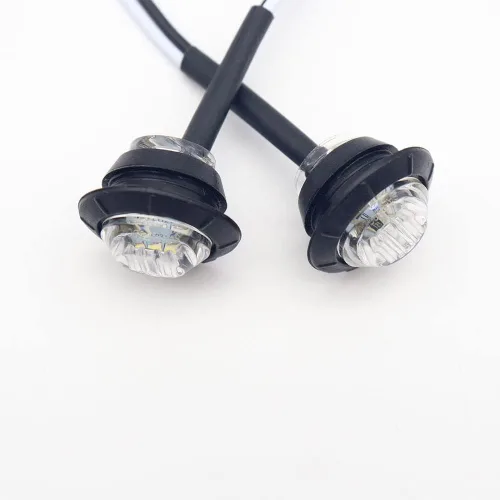 Miniatura 5 de KEING Paquete de 10 mini luces LED redondas selladas impermeables de 3/4 pulgadas, luz de señalización LED blanca de 12 V para remolque, camión