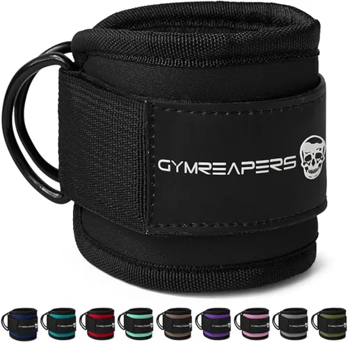 Miniatura 7 de Gymreapers - Correas de tobillo para Kickbacks en máquinas de cable, entrenamientos de glúteos, ejercicios de la parte inferior del cuerpo - Correas