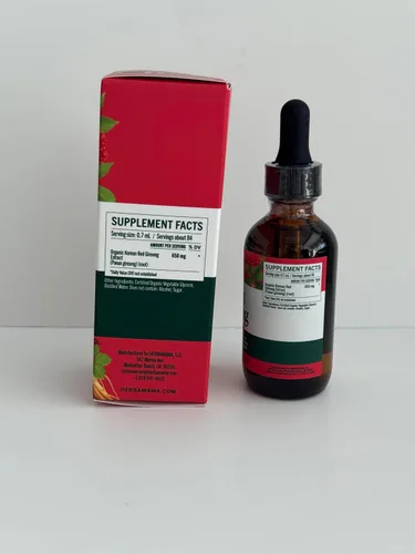 Miniatura 4 de HERBAMAMA Panax - Tintura de raíz de ginseng – Apoyo energético vegano con extracto de ginseng rojo coreano gotas líquidas – Suplemento de apoyo