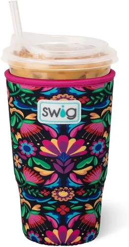 Miniatura 33 de Funda Swig Life para taza de café helado pequeña, funda estándar de 22oz para taza de café helado con asa, funda aislante de neopreno para mantener