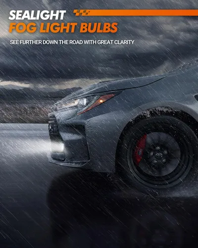 Miniatura 7 de SEALIGHT Bombillas LED antiniebla 9007/HB5, 8 bombillas de uso todoterreno PowerSports, luz de conducción 9007, 6000 K blanco, Plug-N-Play, paquete