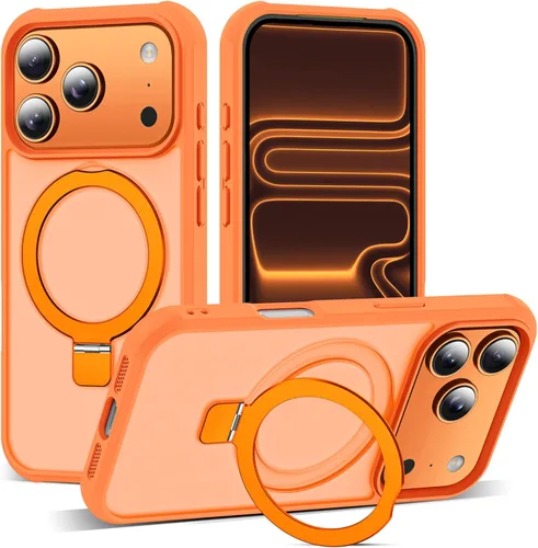 Miniatura 66 de SKYLMW – Funda compatible con iPhone 12 Pro Max y iPhone 13 Pro Max con soporte magnético invisible tipo anillo, fundas translúcidas para teléfonos