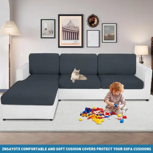Miniatura 8 de Funda elástica 2025 para cojín de sofá, fundas removibles y lavables para asiento de sofá individual, funda de repuesto para cojín de sofá modular