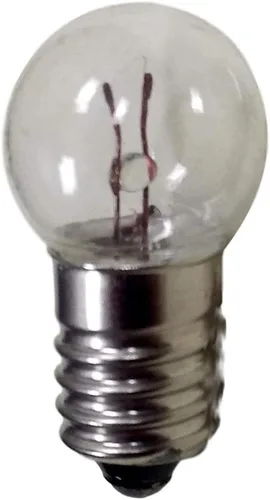Miniatura 2 de DC 50pcs E10 1.5V 0.3A Bombilla Blanca Cálida Bombilla Base de Tornillo Miniatura (1.5V)