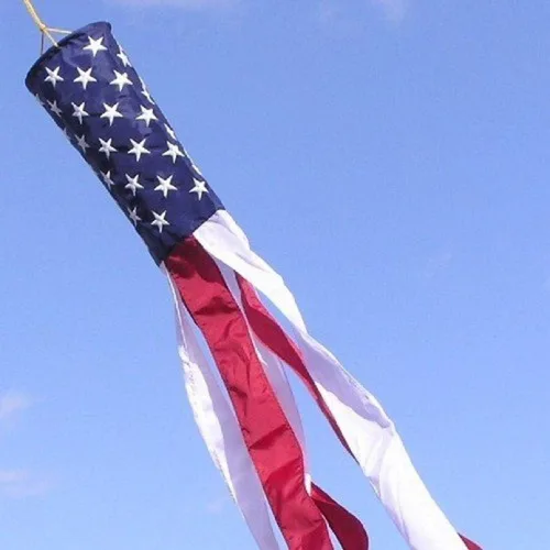 Miniatura 3 de Annin Flagmakers American Flag All Weather SolarGuard Nyl-Glo Windsock, 5 x 36 pulgadas (modelo 273)