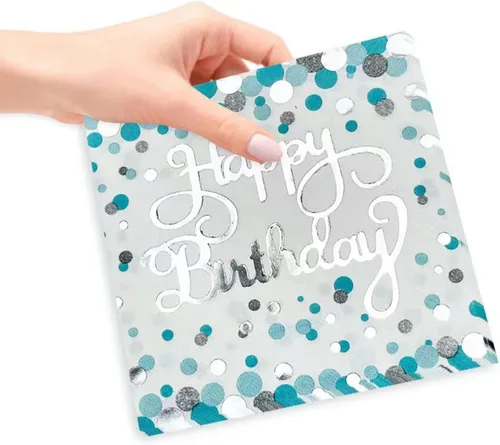 Miniatura 8 de Servilletas desechables de 2 capas desechables ecológicas para fiestas de cumpleaños para adultos y niños, paquete de 40 servilletas desechables
