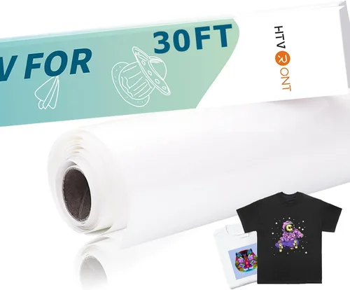 Miniatura 7 de HTVRONT Kit de sublimación HTV para tela oscura/clara, kit de iniciación de prensa térmica para camisa/bolsa/sombrero, incluye papel, cinta