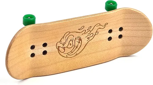 Miniatura 2 de SPITBOARDS® 34mm x 96mm Juego de Fingerboard Pro (Completo) Cubierta de madera real Trucks Pro con tuercas de bloqueo y bujes Pro Ruedas Pro