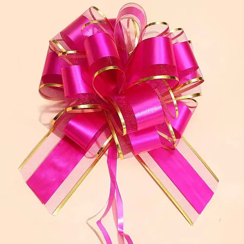 Miniatura 8 de 6 piezas de arcos tirados, arco de regalo de 15 cm, arcos tirados para Navidad, bodas, cestas de San Valentín, baby shower, día de la madre