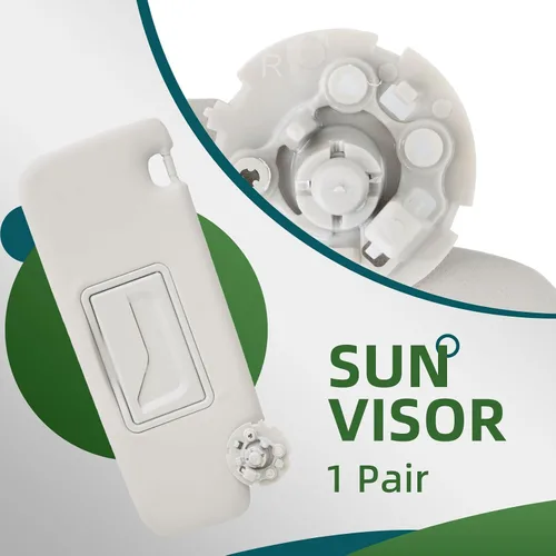 Miniatura 5 de Par de viseras grises para el lado izquierdo del conductor y el lado del pasajero compatible con Cruze 2011-2016 1902188 95034256 95034253 visera
