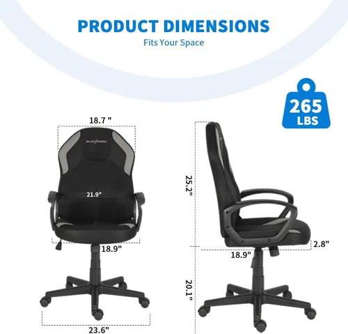 Miniatura 2 de Vigosit Silla ergonómica de malla para juegos de 330 libras, silla de computadora de oficina con respaldo alto transpirable con soporte lumbar