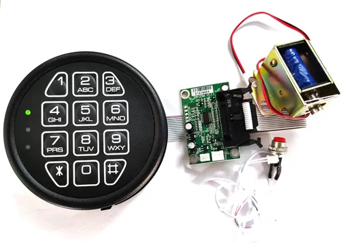 Miniatura 5 de Reemplazo de seguro para armas, cerradura electrónica con teclado negro