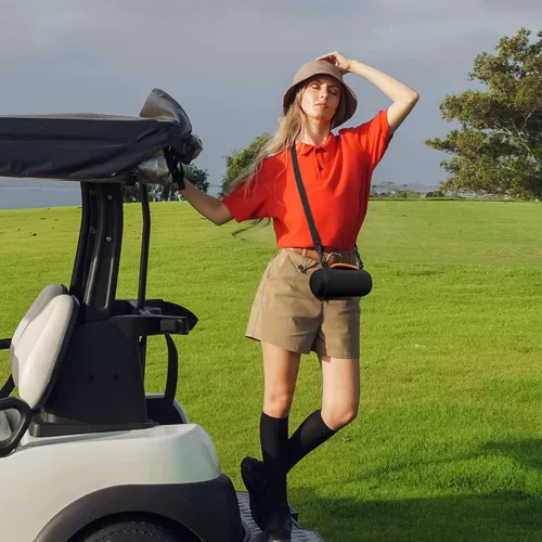 Miniatura 6 de Xxerciz Funda de transporte compatible con altavoz GPS de golf Bushnell Wingman 2, bolsa de almacenamiento de neopreno suave con correa