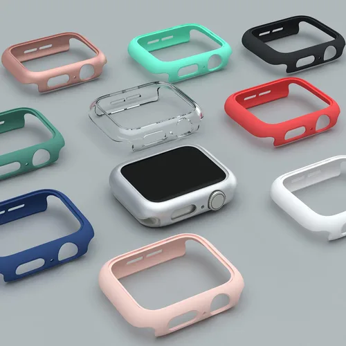 Miniatura 3 de Paquete de 3 fundas compatibles con Apple Watch de 1.732 pulgadas Series 6/5/4/SE, carcasa rígida de PC parachoques marco