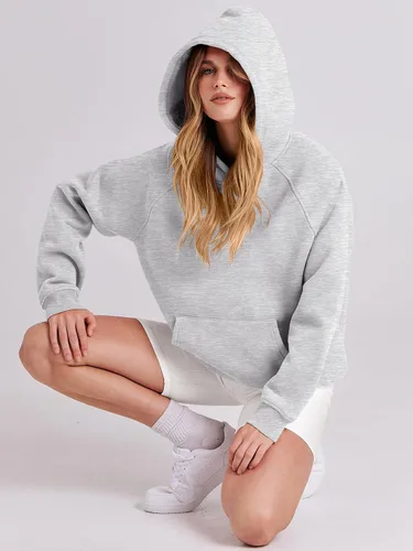 Miniatura 104 de ANRABESS - Sudaderas con capucha para mujer, sobre talla, de vellón de manga larga, modelo de 2024, para otoño