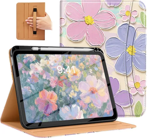 Miniatura 24 de MoKo Funda para iPad A16 de 11 pulgadas, funda para iPad de 11ª/10ª generación (2025/2022) con soporte para lápices y bolsillo, funda con soporte