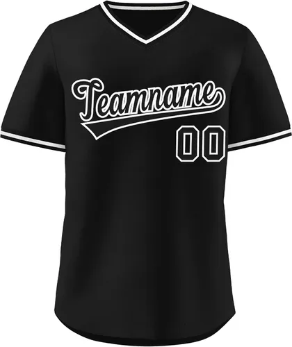 Miniatura 30 de KXK - Camiseta de béisbol personalizada con nombre y número cosidos, estilo Hip Hop, con cuello en V, atlética, para hombres, mujeres y jóvenes