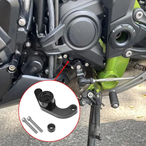 Placa de soporte de cambio de aluminio para estabilizador de cambios (para vehículos Kawasaki) Z900,Z900RS (todos los modelos) (2018 en adelante)