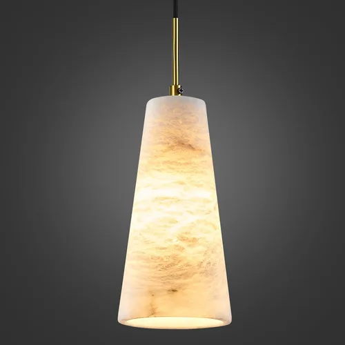 Miniatura 12 de Luces colgantes de alabastro natural, isla de cocina, pantalla cónica de mármol blanco, modernas lámparas de techo negras para mesa de comedor, sala