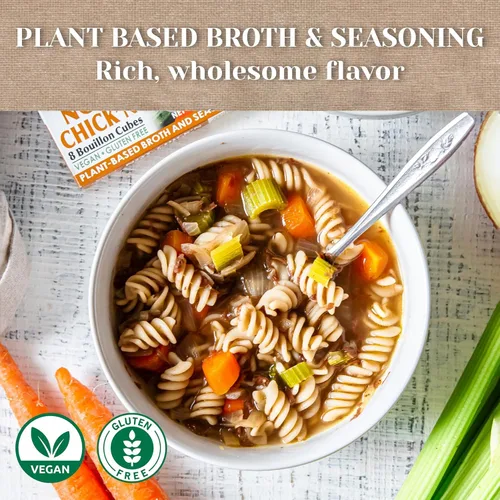 Miniatura 3 de Edward & Sons Cubos veganos de caldo de pollo, ternera y vegetales - Caldo vegano, caldo sin gluten, sin grasas trans, uso en sopas, guisos y pilafs