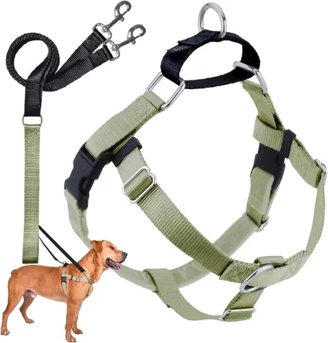 Miniatura 12 de 2 Hounds Design - Arnés para perro (libertad sin tirar), control ajustable, suave y cómodo para pasear perros fácilmente, para perros pequeños, Azul