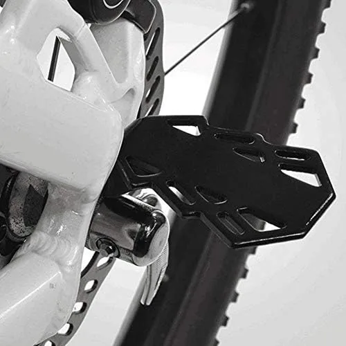 Miniatura 4 de VGEBY1 Pedal trasero de bicicleta, reposapiés trasero de bicicleta, reposapiés antideslizante de hierro con agujero de 0.197 in para bicicleta