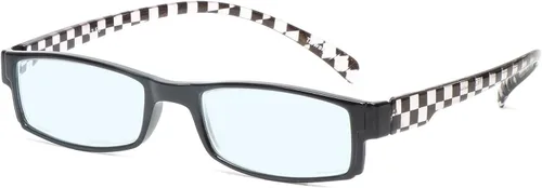 Miniatura 8 de Calabria 762 Gafas de lectura colgantes alrededor del cuello, lentes azules o transparentes, para hombres y mujeres, duraderos y modernos, patillas