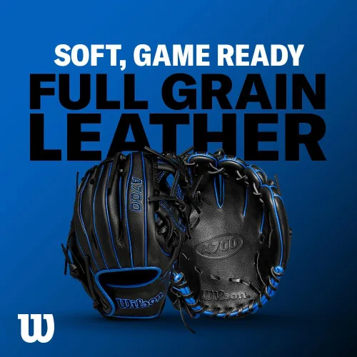 Miniatura 6 de Wilson A700 Baseball Gloves + Mitts Right + Left Hand Throw Multiple Styles Negro/Rubio/Blanco