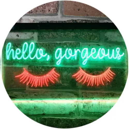 Miniatura 18 de ADVPRO Hello Gorgeous - Letrero de neón LED de doble color, blanco y morado, 16 x 12 pulgadas, st6s43-i3178-wp