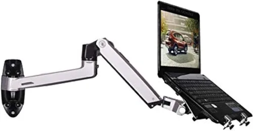 Miniatura 3 de XSJ8012WT Soporte de pared de brazo de resorte mecánico de aleación de aluminio Soporte para computadora portátil de movimiento completo Soporte